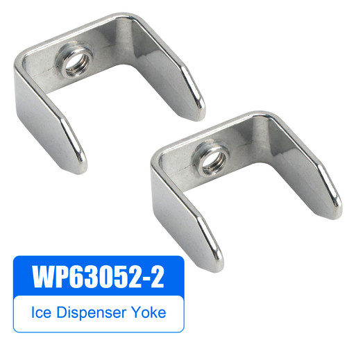WP63052-2 2Pcs Ice Dispenser Yoke for Refrigerators 63052A001 670268 PS11743333