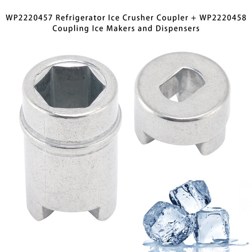 WP2220457 Refrigerator Ice Crusher Coupler + WP2220458 Coupling