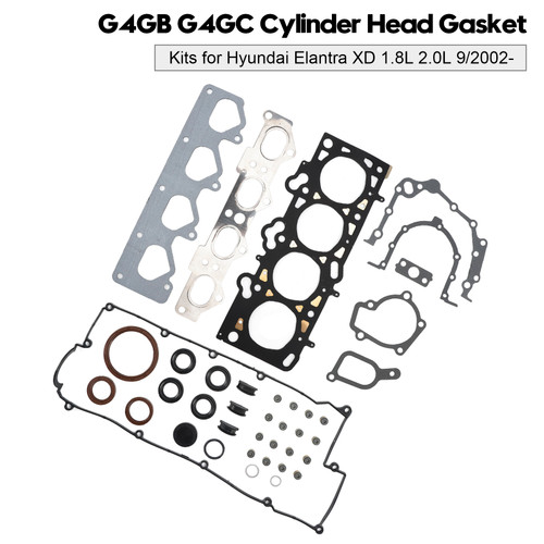 2002-2011 HYUNDAI ELANTRA XD FC 1.8L 2.0L Cylinder Head Gasket Kits G4GB G4GC Generic