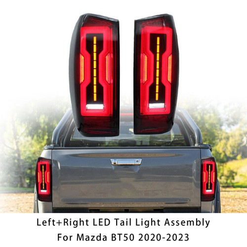 2020-2022 Mazda BT-50 BT50 Left+Right LED Tail Light Assembly Red Generic