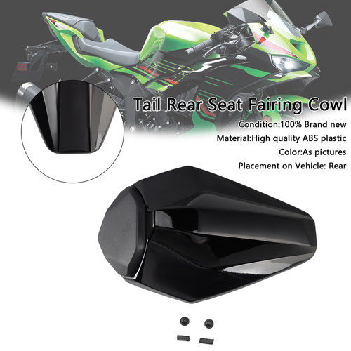 2019-2025 Kawasaki Ninja ZX-6R Tail Rear Seat Fairing Cowl Black Generic