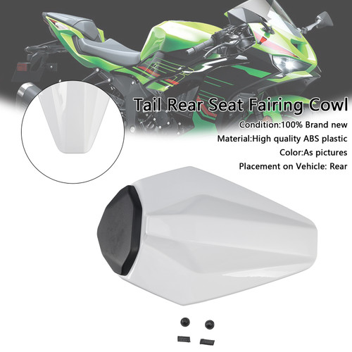 2019-2025 Kawasaki Ninja ZX-6R Tail Rear Seat Fairing Cowl White Generic