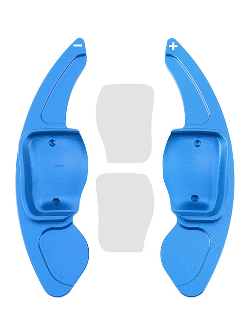 2009-2012 SEAT Leon Steering Wheel Paddle Shifter Extension Aluminium Blue Generic 2009-2012 SEAT Leon Steering Wheel Paddle Shifter Extension Aluminium Blue Generic