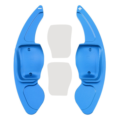 2009-2012 SEAT Leon Steering Wheel Paddle Shifter Extension Aluminium Blue Generic 2009-2012 SEAT Leon Steering Wheel Paddle Shifter Extension Aluminium Blue Generic