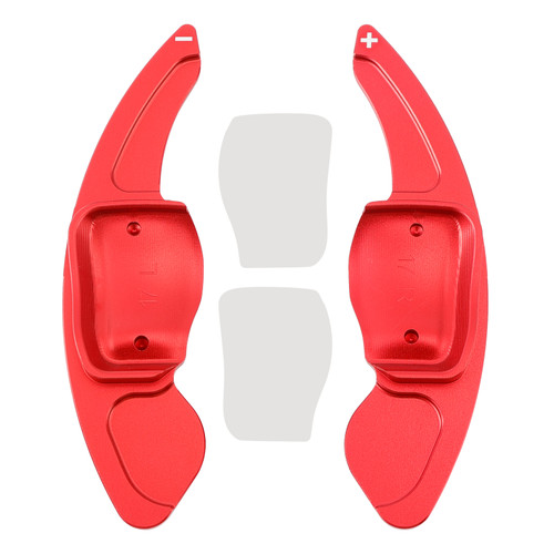 2009-2012 SEAT Leon Steering Wheel Paddle Shifter Extension Aluminium Red Generic 2009-2012 SEAT Leon Steering Wheel Paddle Shifter Extension Aluminium Red Generic
