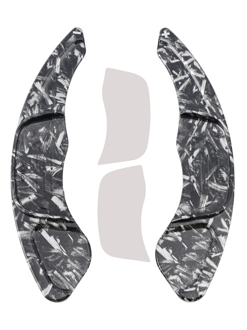 2015-2019 Volkswagen Golf 7 GTI Steering Wheel Paddle Shifter Extension Black Forged Pattern Generic 2015-2019 Volkswagen Golf 7 GTI Steering Wheel Paddle Shifter Extension Black Forged Pattern Generic