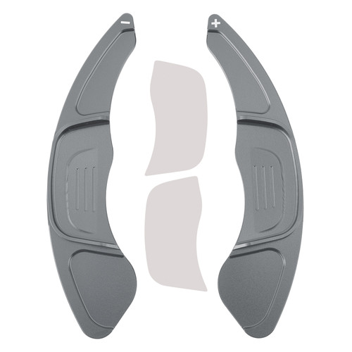 2019-2024 Volkswagen T-Roc Steering Wheel Paddle Shifter Extension Aluminium Grey Generic 2019-2024 Volkswagen T-Roc Steering Wheel Paddle Shifter Extension Aluminium Grey Generic