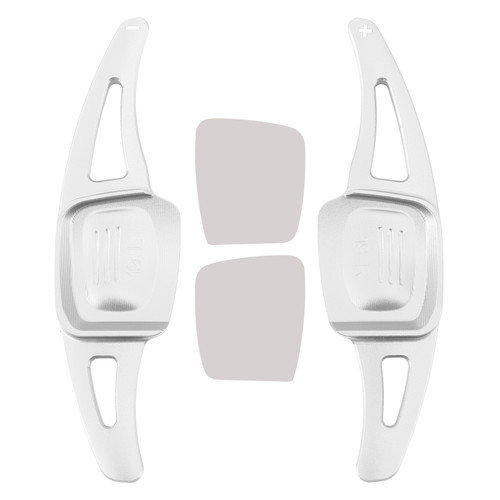 2017-2021 Volkswagen Teramont Steering Wheel Paddle Shifter Extension Aluminium Silver Generic 2017-2021 Volkswagen Teramont Steering Wheel Paddle Shifter Extension Aluminium Silver Generic