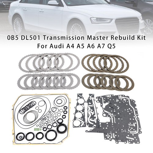 2008-2016 AUDI A5 CABRIO 2.0L 3.0L 3.2L 4.2L Transmission Master Rebuild Kit DL501,0B5 Generic 2008-2016 AUDI A5 CABRIO 2.0L 3.0L 3.2L 4.2L Transmission Master Rebuild Kit DL501,0B5 Generic