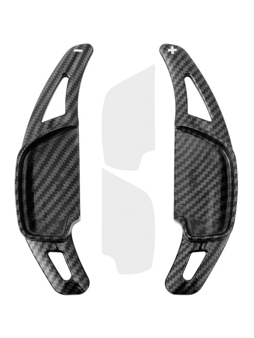 2015-2023 Toyota Hilux Steering Wheel Paddle Shifter Extension Carbon Fiber Black Look Generic 2015-2023 Toyota Hilux Steering Wheel Paddle Shifter Extension Carbon Fiber Black Look Generic