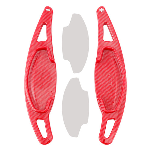 2022-2023 Honda Civic 11th Gen Steering Wheel Paddle Shifter Extension Carbon Fiber Red Look Generic 2022-2023 Honda Civic 11th Gen Steering Wheel Paddle Shifter Extension Carbon Fiber Red Look Generic