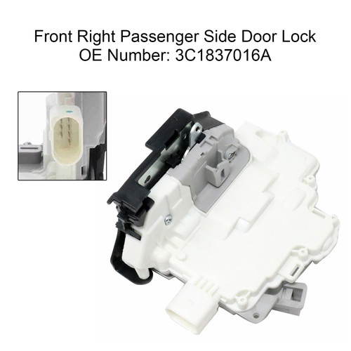 2008-2017 Ibiza IV Hatchback (6J5, 6P1) Front Right Passenger Side Door Lock 3C1837016A Generic