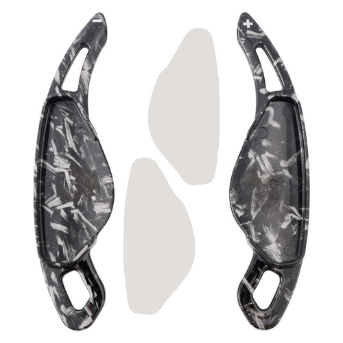 2010-2019 Jaguar F-TYPE XJ Steering Wheel Paddle Shifter Extension Black Forged Pattern Generic