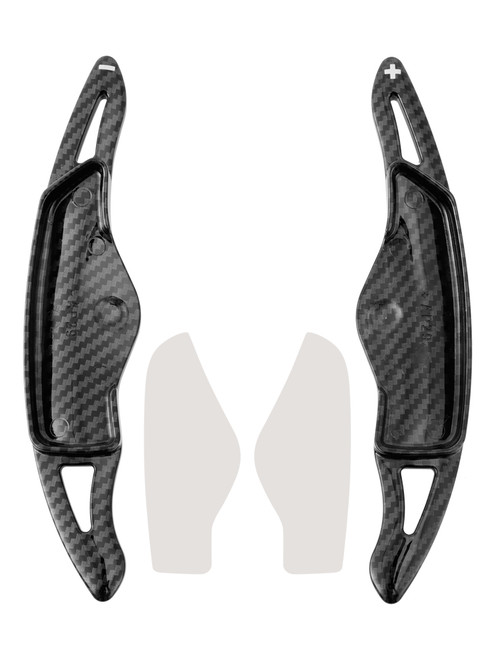 2021-2023 Hyundai Tucson Steering Wheel Paddle Shifter Extension Carbon Fiber Black Look Generic 2021-2023 Hyundai Tucson Steering Wheel Paddle Shifter Extension Carbon Fiber Black Look Generic