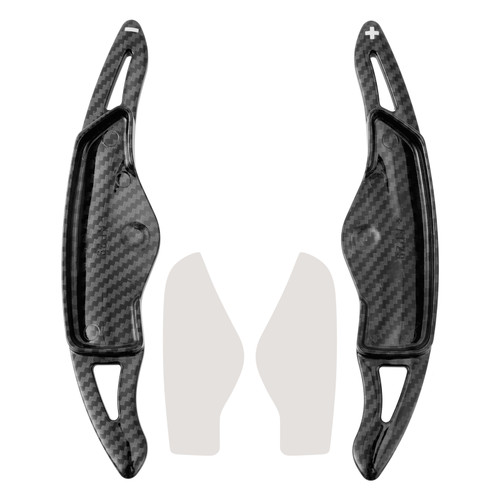 2021-2023 Hyundai Tucson Steering Wheel Paddle Shifter Extension Carbon Fiber Black Look Generic 2021-2023 Hyundai Tucson Steering Wheel Paddle Shifter Extension Carbon Fiber Black Look Generic