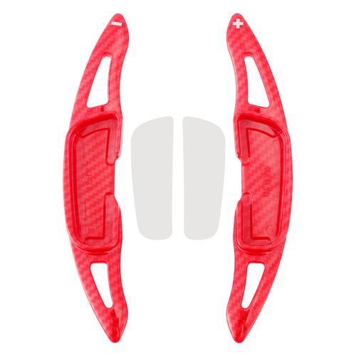 2014-2020 Mazda 3 Steering Wheel Paddle Shifter Extension Carbon Fiber Red Look Generic