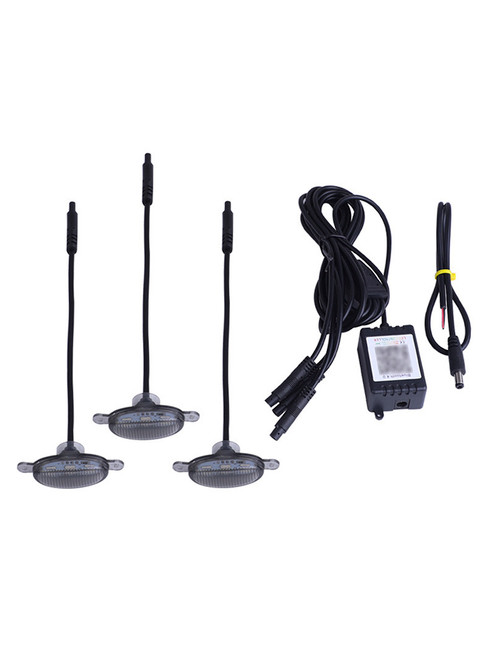 3Pcs Front Grille LED Lighting RGB With APP Controller For SUV off-road vehicles