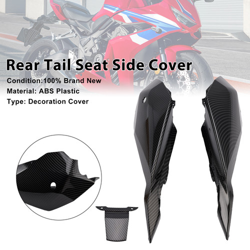 2024-2025 Honda CBR650R CB650R Rear Tail Seat Side Cover Carbon Generic 2024-2025 Honda CBR650R CB650R Rear Tail Seat Side Cover Carbon Generic
