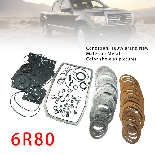 6R80 Auto Transmission Master Rebuild Kit Clutch Plates For Ford Lincoln