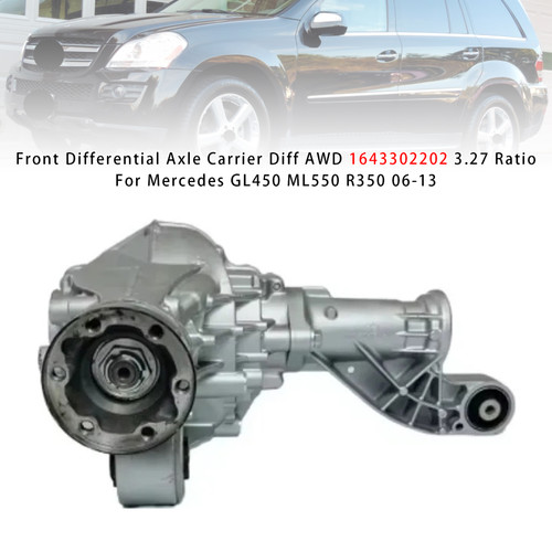 2006-2013 Mercedes GL450 ML550 R350 Front Differential Axle Carrier Diff AWD 1643302202 3.27 Ratio Generic