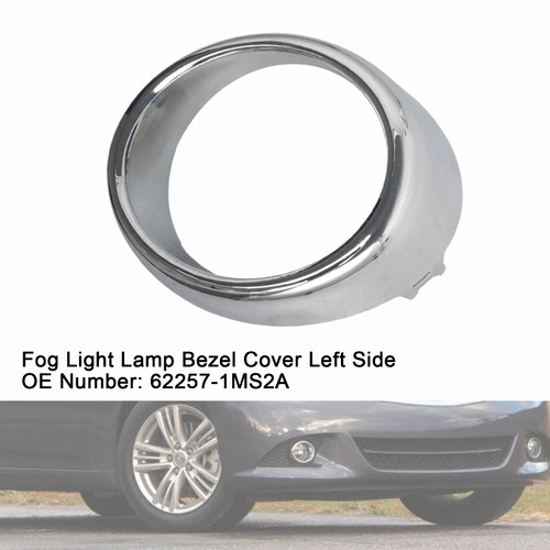 2011-2013 Infiniti G37 M56 M37 G25 Fog Light Lamp Bezel Cover Left Side 62257-1MS2A Generic