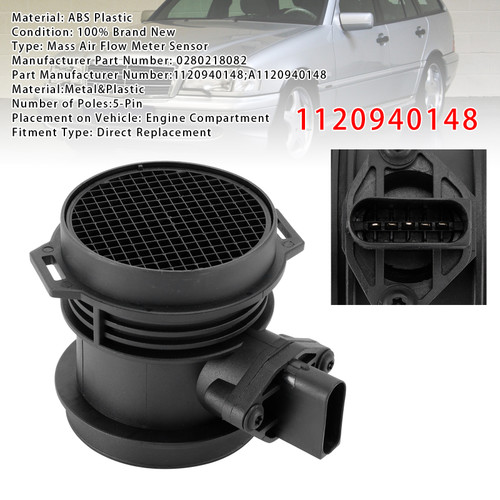 1996-2009 Mercedes-Benz C-Class CLK E-Class G-Class M-Class S-Class Mass Air Flow Meter Sensor 0280218082 Generic 1996-2009 Mercedes-Benz C-Class CLK E-Class G-Class M-Class S-Class Mass Air Flow Meter Sensor 0280218082 Generic