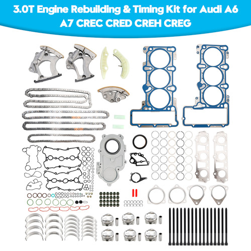 3.0T Engine Rebuilding & Timing Kit for Audi A6 A7 CREC CRED CREH CREG 3.0T Engine Rebuilding & Timing Kit for Audi A6 A7 CREC CRED CREH CREG