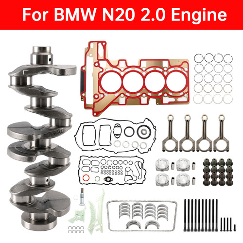 2009-2017 BMW N20 N26 2.0 Engine Overhaul Rebuild Kit Crankshaft/Conrods/Piston Kit/Gasket Generic