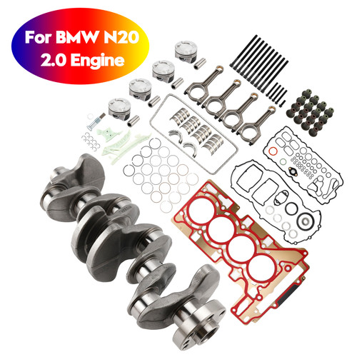 2009-2017 BMW N20 N26 2.0 Engine Overhaul Rebuild Kit Crankshaft/Conrods/Piston Kit/Gasket Generic