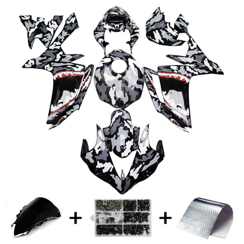 Yamaha YZFR1 YZF-R1 2007-2008 Fairing Kit Bodywork Plastic ABS Generic#161