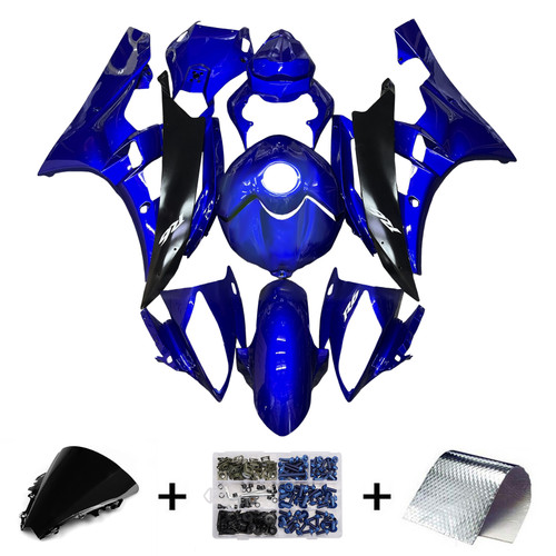 Yamaha YZFR6 YZF-R6 2006-2007 Fairing Kit Bodywork Plastic ABS Generic#192