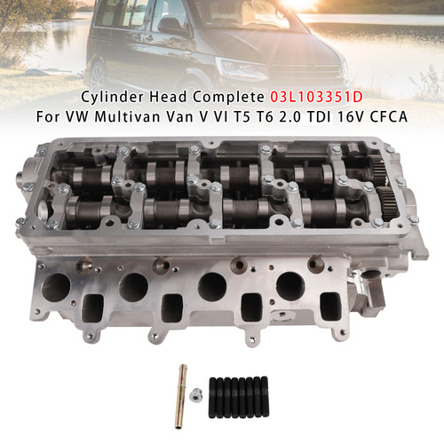 VW Multivan Van V VI T5 T6 2.0 TDI 16V CFCA Cylinder Head Complete 03L103351D Generic