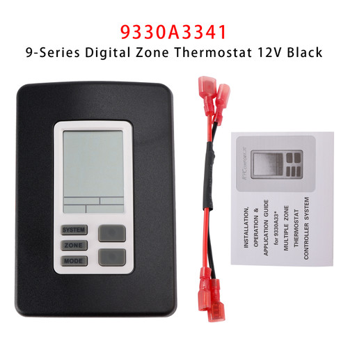 9330A3341 9-Series Digital Zone Thermostat 12V Black