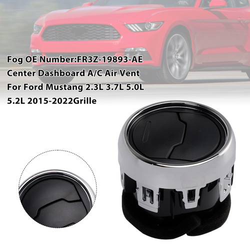 2015-2022 Ford Mustang 2.3L 3.7L 5.0L 5.2L Center Dashboard A/C Air Vent Louvre FR3Z-19893-AE Generic