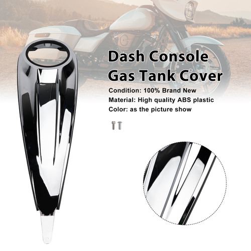 2023-2025 Harley Touring Road Glide / Street Glide Dash Console Gas Tank Cover Black Carbon Chrome Generic 2023-2025 Harley Touring Road Glide / Street Glide Dash Console Gas Tank Cover Black Carbon Chrome Generic