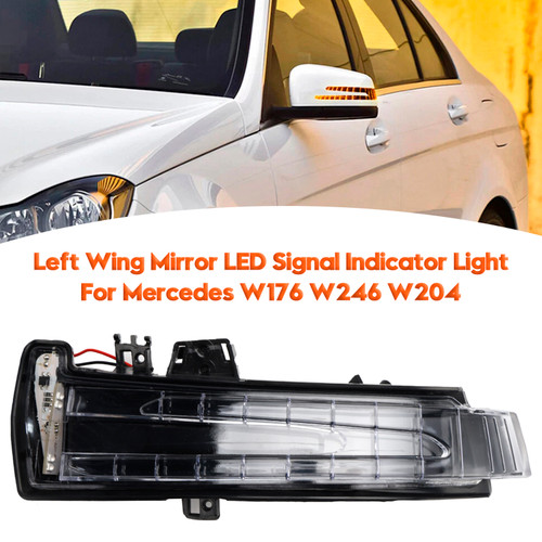 2010-2013 Mercedes W176 W246 W204 Left Wing Mirror LED Signal Indicator Light A2129067401 Generic