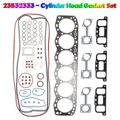 Detroit Diesel S60 12.7L Cylinder Head Gasket Set 23532333 Generic
