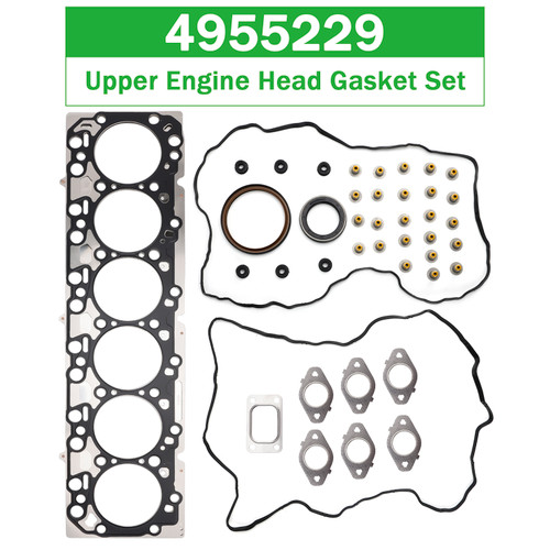 Cummins EPA10 6.7L ISB QSB Engines Upper Engine Head Gasket Set 4955229 Generic Cummins EPA10 6.7L ISB QSB Engines Upper Engine Head Gasket Set 4955229 Generic