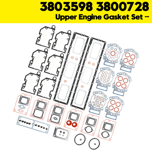 Cummins KTA19 KTTA19 Upper Engine Gasket 3803598 3800728 Generic Cummins KTA19 KTTA19 Upper Engine Gasket 3803598 3800728 Generic