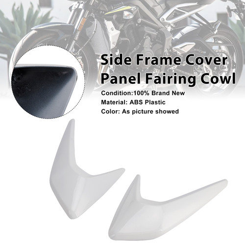 2020-2022 Triumph Street Triple 765 R/RS Side Frame Cover Panel Fairing Cowl White Generic 2020-2022 Triumph Street Triple 765 R/RS Side Frame Cover Panel Fairing Cowl White Generic