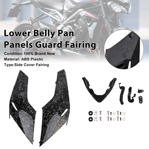 2020-2022 Triumph Street Triple 765 R/RS Lower Belly Pan Panels Guard Fairing Forge Generic 2020-2022 Triumph Street Triple 765 R/RS Lower Belly Pan Panels Guard Fairing Forge Generic
