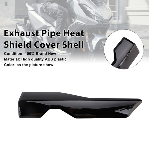2022-2025 Honda ADV350 Exhaust Pipe Heat Shield Cover Shell Black Generic 2022-2025 Honda ADV350 Exhaust Pipe Heat Shield Cover Shell Black Generic