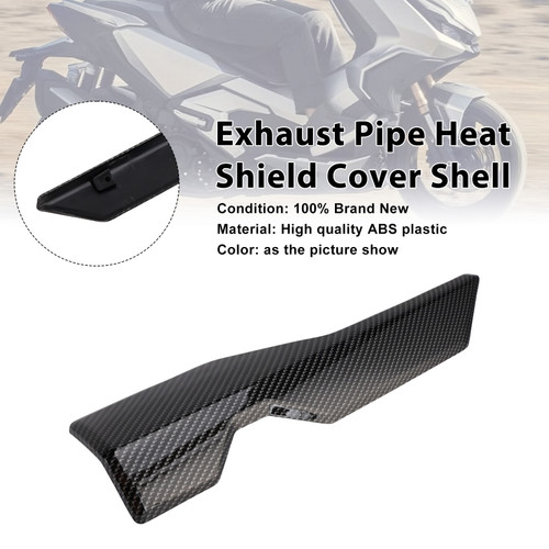 2022-2025 Honda ADV350 Exhaust Pipe Heat Shield Cover Shell Carbon Generic 2022-2025 Honda ADV350 Exhaust Pipe Heat Shield Cover Shell Carbon Generic
