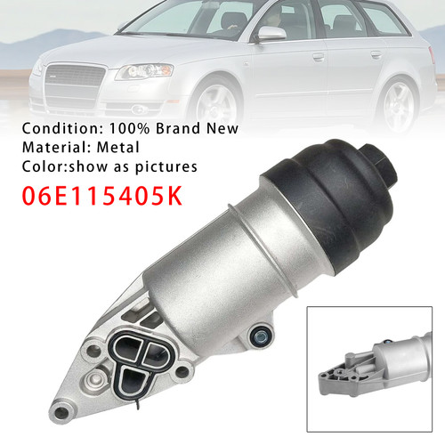 2014-2017 Audi SQ5 Engine Oil Cooler Oil Filter Assembly 06E115405K Generic