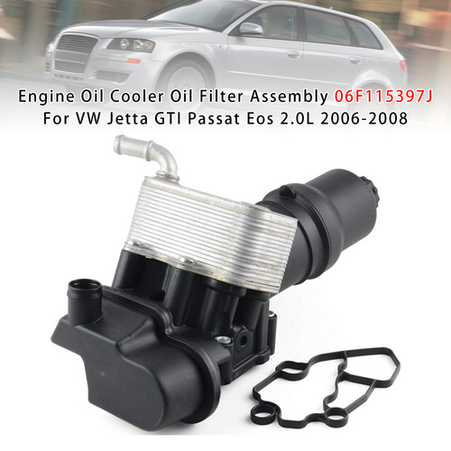 2005-2009 Audi A3 A4/ A4 quattro Engine Oil Cooler Oil Filter Assembly 06F115397J Generic