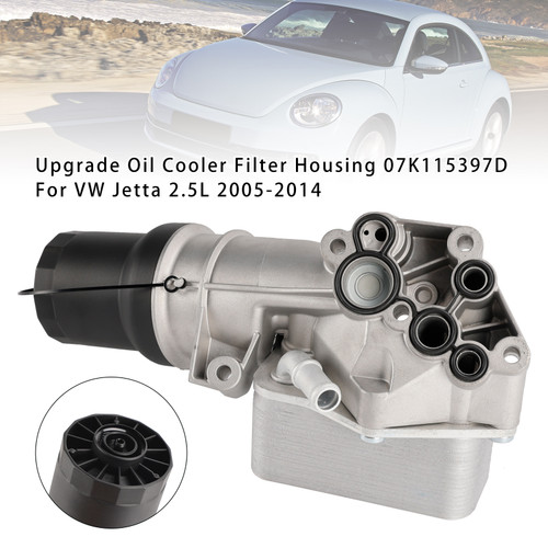 2005-2014 VW Jetta 2.5L Upgrade Oil Cooler Filter Housing 07K115397D Generic