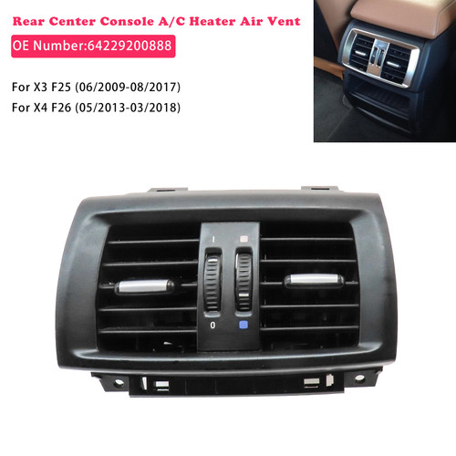 2013-2017 BMW F25 F26 Rear Center Console A/C Heater Air Vent 64229200888 Generic