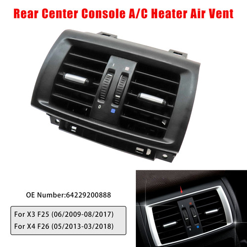 2013-2018 BMW X4 F26 Rear Center Console A/C Heater Air Vent 64229200888 Generic