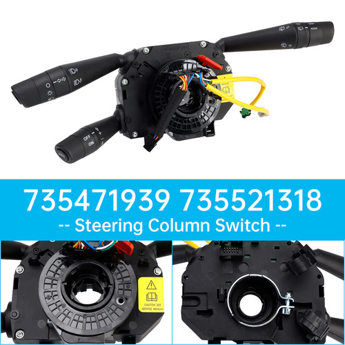 Steering Column Switch Complete for Fiat Punto Evo Abarth 735471939 735521318