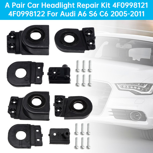 2005-2012 Audi A6 / S6 C6 A Pair Car Headlight Repair Kit 4F0998121 4F0998122 Generic